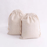 10pcs Small Drawstring Gift Bags 8x10 9x12 10x14cm Muslin Cotton Bag