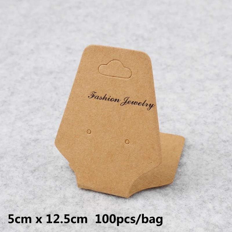 100pcs Earrings Necklaces Display Cards Paper Card DIY Jewelry Packaging