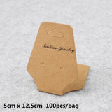 100pcs Earrings Necklaces Display Cards Paper Card DIY Jewelry Packaging