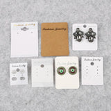100pcs Earrings Necklaces Display Cards Paper Card DIY Jewelry Packaging