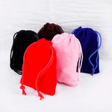 10pcs Velvet Pouches Jewelry Packaging Display Drawstring Gift Bags
