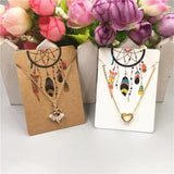 20 pcs Flamingo Printed Necklace Card 7x5cm