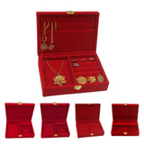 Velvet Jewelry Box Big Necklace Display Storage Case Soft Touch