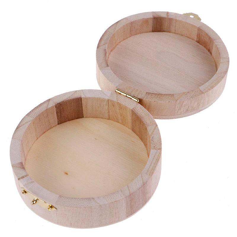 Small Wooden Box with Lid and Lock Jewelry Storage Wedding Makeup Organizer