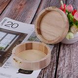 Small Wooden Box with Lid and Lock Jewelry Storage Wedding Makeup Organizer