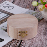 Small Wooden Box with Lid and Lock Jewelry Storage Wedding Makeup Organizer