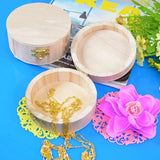 Small Wooden Box with Lid and Lock Jewelry Storage Wedding Makeup Organizer