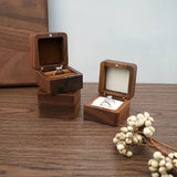 Wood Jewelry Box Wedding Ring Box Earring Organizer Box