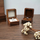 Wood Jewelry Box Wedding Ring Box Earring Organizer Box