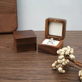 Wood Jewelry Box Wedding Ring Box Earring Organizer Box
