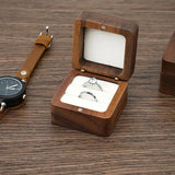 Wood Jewelry Box Wedding Ring Box Earring Organizer Box