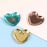 Heart-shaped Jewelry Box Display Tray Necklace Ring Showcase Storage Case