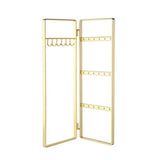Folding Clear Earrings Necklace Jewelry Display Rack