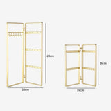 Folding Clear Earrings Necklace Jewelry Display Rack