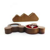 Wood Jewelry Box Wedding Ring Box Earring Rings Box Jewelry Organizer Box