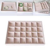 Velvet Jewelry Storage Tray Holder Box for Girls