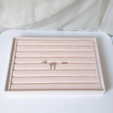 Velvet Jewelry Storage Tray Holder Box for Girls