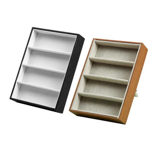 4 Slot Glasses Display Case Sunglasses Organizer Box Eyeglasses Storage