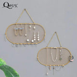 Wall Mount Jewelry Hooks Storage Organizer Display Rack