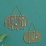 Wall Mount Jewelry Hooks Storage Organizer Display Rack