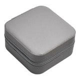 Mini Jewelry Storage Case Holder w/Mirror Necklace Earring Rings Accessories