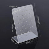 Acrylic Earring Studs Display Stand Metal Organizer Holder