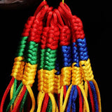 Tibetan Hand-Woven Cordyceps Diamond Knot Phone Bag Chain Car Pendant