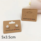 100Pcs Hand with Love Paper Earrings Card Display Tags
