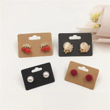 100Pcs Hand with Love Paper Earrings Card Display Tags