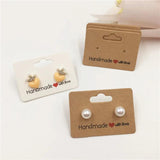 100Pcs Hand with Love Paper Earrings Card Display Tags