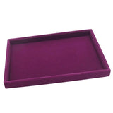 Velvet Jewellery Display Tray Box Case Purple 35 x 24
