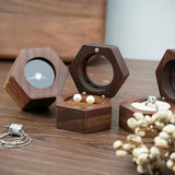Engagement Wedding Love Gift Jewelry Box Ring Storage Holder