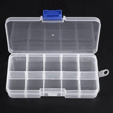 Plastic Storage Box with 10 Compartments for Jewelry Tools and Accessories