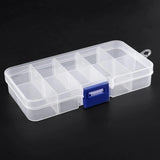 Plastic Storage Box with 10 Compartments for Jewelry Tools and Accessories