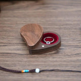 Heart Shape Wedding Ring Storage Box Holder