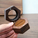 Wooden Love Gift Wedding Storage Holder Jewelry Box Ring Display Box