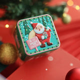 1Pcs Merry Christmas Iron Candy Cookies Boxes For Home Xmas Box Christmas Orname