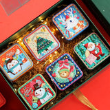1Pcs Merry Christmas Iron Candy Cookies Boxes For Home Xmas Box Christmas Orname