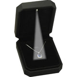 LED Jewelry Box Ring Box with LED Light Engagement Wedding Rings Case Boxes
