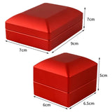 LED Jewelry Box Ring Box with LED Light Engagement Wedding Rings Case Boxes
