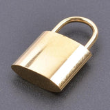 Stainless Steel Lock Heart/Moon Charm Pendants