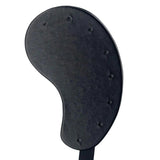 PU Leather Earring Display Stand Wooden Base Ear Shaped Earring Holder