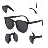 Portable Polarized Fold Sunglasses Adult Men Women UV400 Glasses