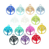 50pcs Tree of Life Charms Stainless Steel Pendant Earrings Bracelet Making C5450