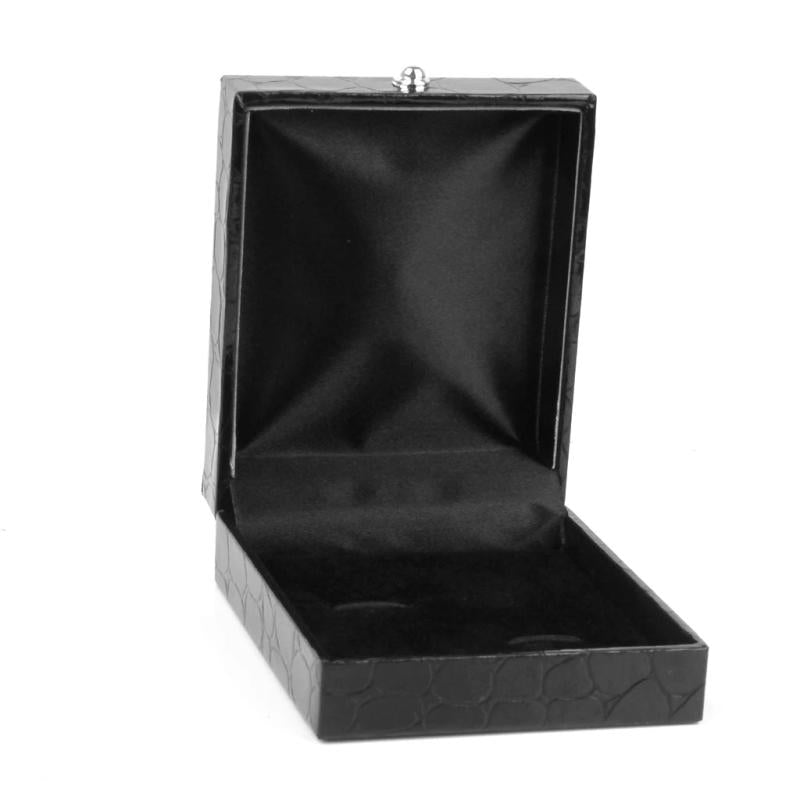 PU Leather Tie Clip Cufflinks Storage Case Display