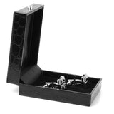 PU Leather Tie Clip Cufflinks Storage Case Display