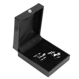 PU Leather Tie Clip Cufflinks Storage Case Display