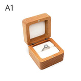 Wood Jewelry Box Wedding Ring Earring Organizer Box Gift Box