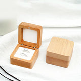 Wood Jewelry Box Wedding Ring Earring Organizer Box Gift Box