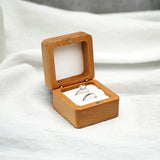 Wood Jewelry Box Wedding Ring Earring Organizer Box Gift Box